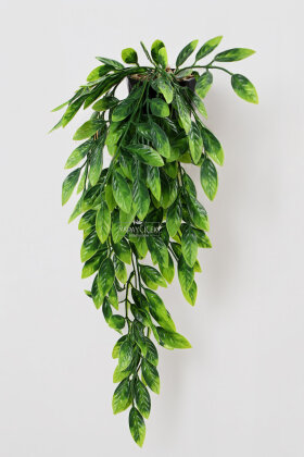 Yapay Çiçek Saksıda Sarkan Zümrüt Akış Sarmaşık 65 cm Yeşil - 2