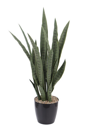 Yapay Paşa Kılıcı Sansevieria Bitkisi 35 Yapraklı 80 cm - Yapay Çiçek Deposu