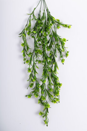 Yapay Sarkan 5 Dallı Gür Yaprak Salkımı 80 cm Yeşil - 2