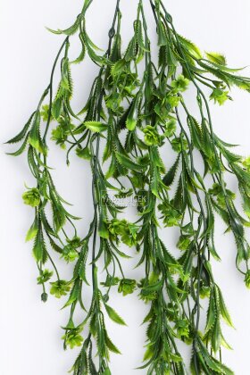 Yapay Sarkan 5 Dallı Gür Yaprak Salkımı 80 cm Yeşil - 3