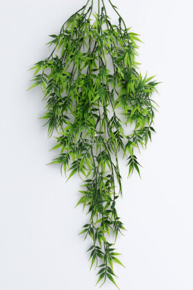 Yapay Sarkan 5 Dallı Mızrak Yaprak Salkımı 80 cm Yeşil - 2