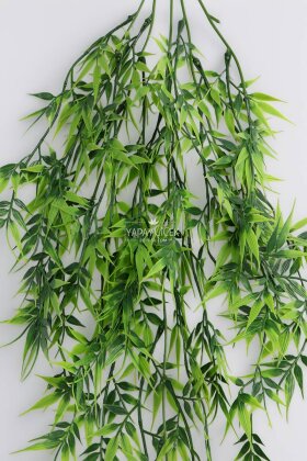 Yapay Sarkan 5 Dallı Mızrak Yaprak Salkımı 80 cm Yeşil - 3