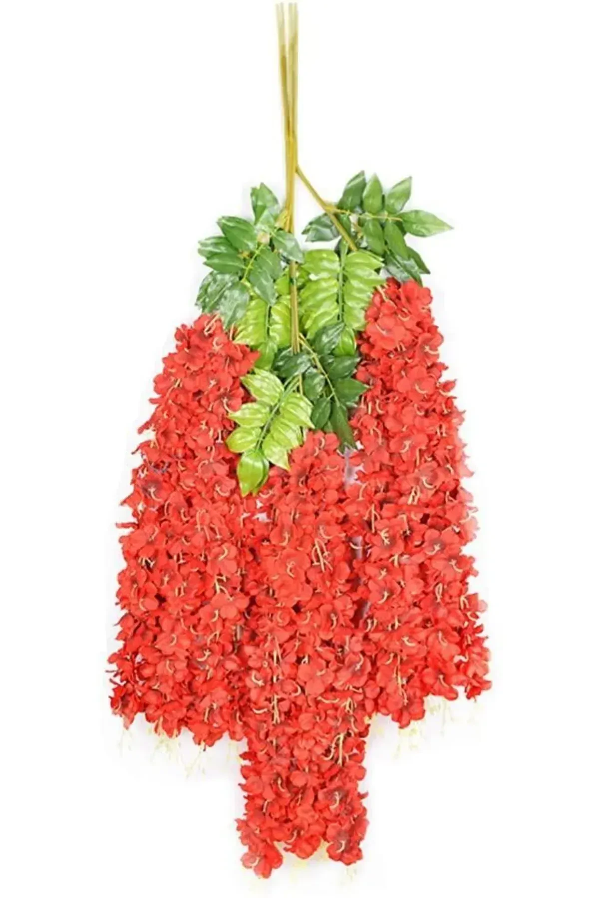 Yapay Sarkan Akasya Çiçeği 80-110 cm Kırmızı 12li Paket - 2