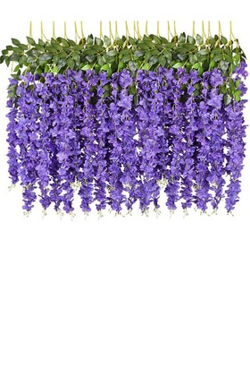 Yapay Sarkan Akasya Çiçeği 80-110 cm Mor 12li Paket - 1