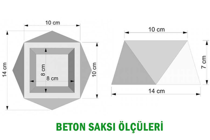 Altlıklı Beton Saksıda Kaliteli Yapay Succulent Kaktüs Set Kızıl - 6