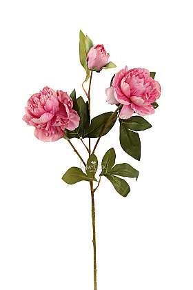 Yapay Tomurcuklu Şakayık Dalı 75 cm Pembe - 3