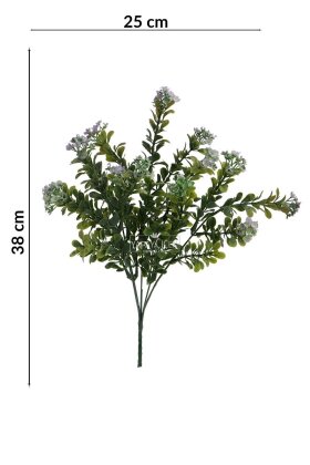 Yapay Tozlu Mineli Pıtırcık Bitkisi 38 cm Lila - 4