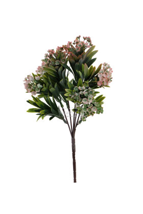 Yapay Tozlu Mineli Pıtırcık Bitkisi 38 cm Pembe - 3