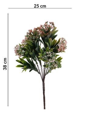 Yapay Tozlu Mineli Pıtırcık Bitkisi 38 cm Pembe - 4