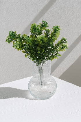 Yapay Tozlu Mineli Pıtırcık Bitkisi 38 cm Yeşil - 2