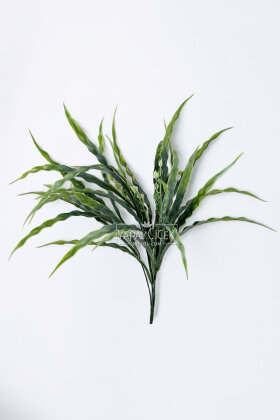 Yapay UV Dayanıklı Dalgalı Çimen Demeti Açık Yeşil 50 Cm - 2