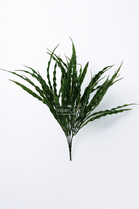 Yapay UV Dayanıklı Dalgalı Çimen Demeti Yeşil 50 Cm - 2