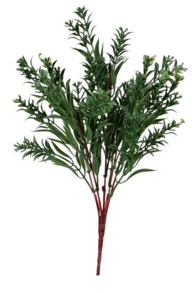 Yapay UV Dayanıklı Ihlamur Demeti Koyu Yeşil 35 Cm - Yapay Çiçek Deposu