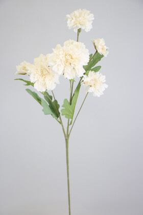 Yapay 6lı Gerbera Dalı 80 cm Beyaz - 2