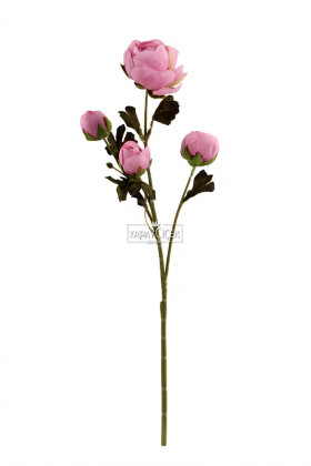 Yapay Uzun Dal 4lü Gül 63 cm Lila - 3