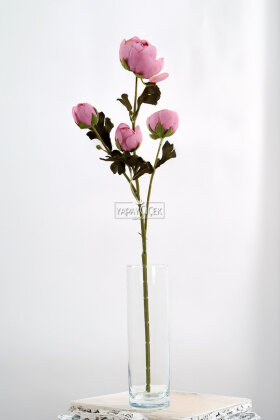 Yapay Uzun Dal 4lü Gül 63 cm Lila - 2