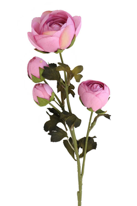 Yapay Uzun Dal 4lü Gül 63 cm Lila - 1