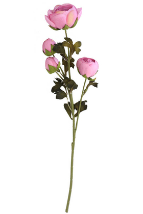 Yapay Uzun Dal 4lü Gül 63 cm Lila - 2