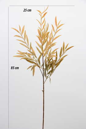Yapay Retro Söğüt Dalı 85 cm Yağ Yeşili - 2
