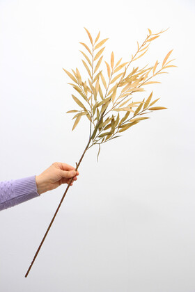 Yapay Retro Söğüt Dalı 85 cm Yağ Yeşili - 4