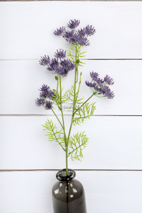 Yapay Çiçek Kraliçe Dalı 90 cm Mor - 3