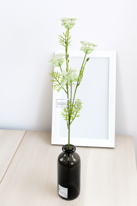 Yapay Çiçek Kraliçe Dalı 90 cm Beyaz - 2