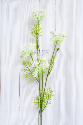 Yapay Çiçek Kraliçe Dalı 90 cm Beyaz - 3
