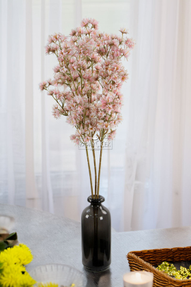Yapay Çiçek Lüx Kar Çiçeği Dalı 88 cm Pembe - Yapay Çiçek Deposu