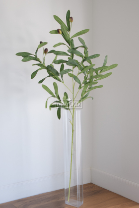 Dekoratif Yapay Uzun Zeytin Dalı 90 cm - 1