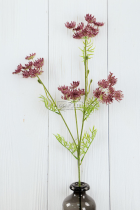 Yapay Çiçek Kraliçe Dalı 90 cm Bordo - 2