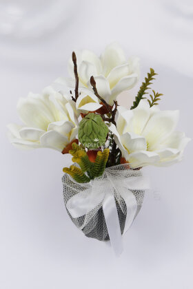 Yapay Vintage Manolya Esintisi Tanzimi 30 cm - 2