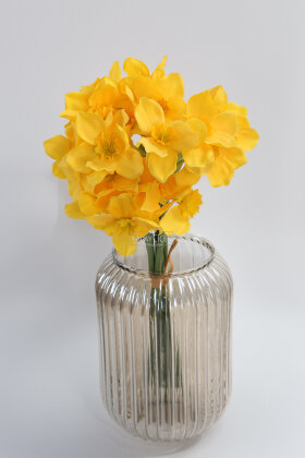 Yapay Yabani 24'lü Sıklamen Çiçeği Demeti 40 cm Sarı - 2