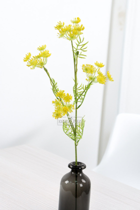 Yapay Çiçek Kraliçe Dalı 90 cm Sarı - 2