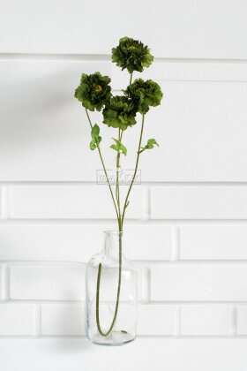 Yapay Çiçek 4 Çiçekli İzlanda Gülü 80 cm Yeşil - 2