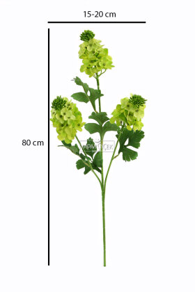 Yapay 3lü Sümbül Dalı 80 cm Yeşil - 3