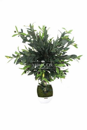 Yapay Zeytin Ağacı Melamin Saksılı 90 cm - 4