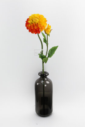 Yapay Çiçek Lüx Goncalı Zinnia Dalı 60 cm Sarı - 2