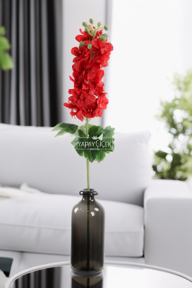 Yapma Çiçek İri Dal Şebboy 87 cm Kırmızı - 2