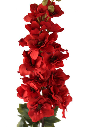 Yapma Çiçek Kaliteli Dal Şebboy 87 cm Dark Kırmızı - 5