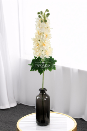 Yapma Çiçek Kaliteli Dal Şebboy 87 cm Krem - 2