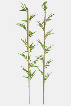 Doğal Bambu Yapay Egzotik Yapraklı 160 cm 10 Yapraklı - Yapay Çiçek Deposu