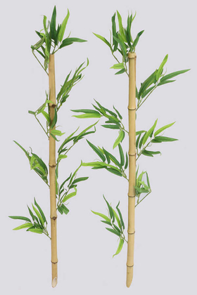 Doğal Bambu Yapay Egzotik Yapraklı 110 cm - Yapay Çiçek Deposu