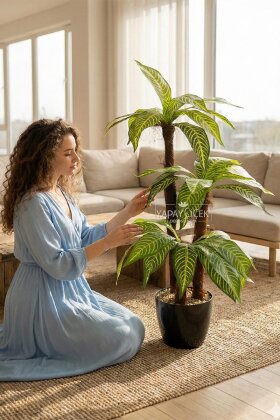 Bodur Yapay Ağaç Cordyline 105 cm Model 3 - Yapay Çiçek Deposu