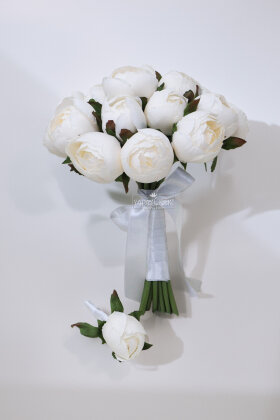 Zarif Dokunuş Gelin Buketi 2li Set - 2